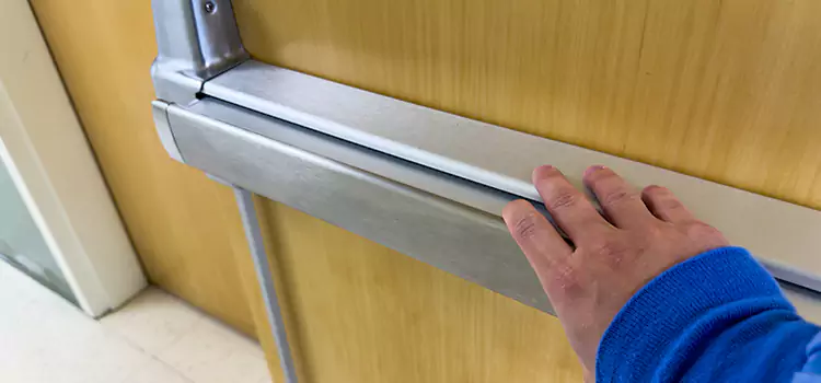Installing a Push Bar on a Door South Gate